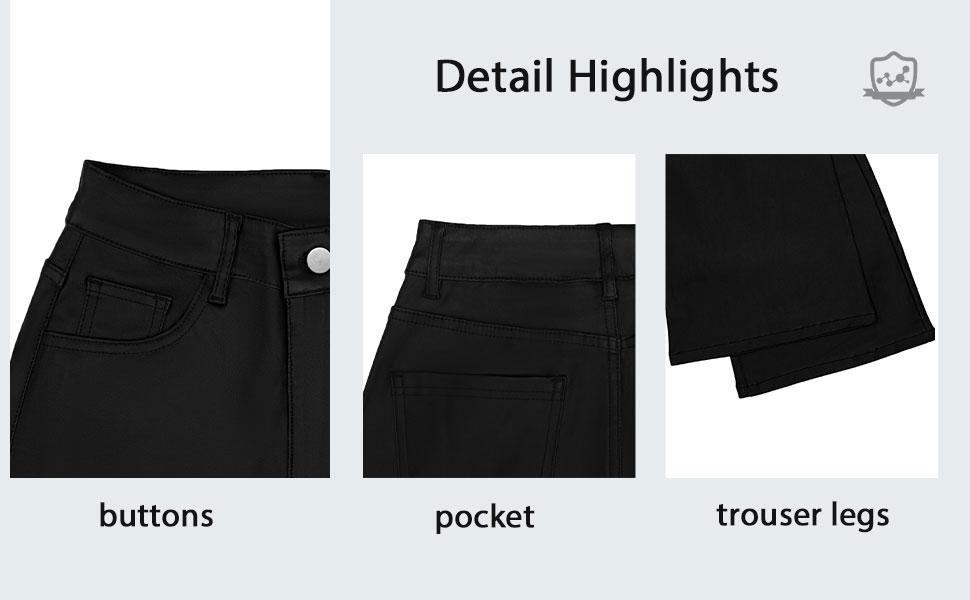 GILIPUR Y2K High Waist Coating Flare Leg Pants,Casual Lounge Pants Comfy Plain Button Pocket Trousers,Women's Ladies Bottoms For All Seasons Fall & Winter Clothes,Stretchy Coating  Flared Leg Pants,Kardashian Style,Casual Streetwear Pants,T-Chic