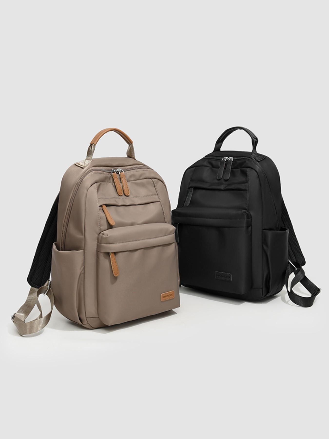 High-End Women's Backpack, Large Capacity Lightweight Simple Book Bag, Unisex Travel Nylon Backpack, Commute Laptop Bag, Casual Nylon Backpack, New Arrival