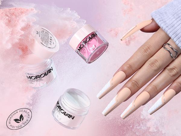 MOROVAN Acrylic Nail Blossom Kit with Everything: Blossom Series Nail Kit Set Professional Acrylic with Everything Nail Charms for Beginners Acrylic Nail Set Full Acrylic Nail Supplies