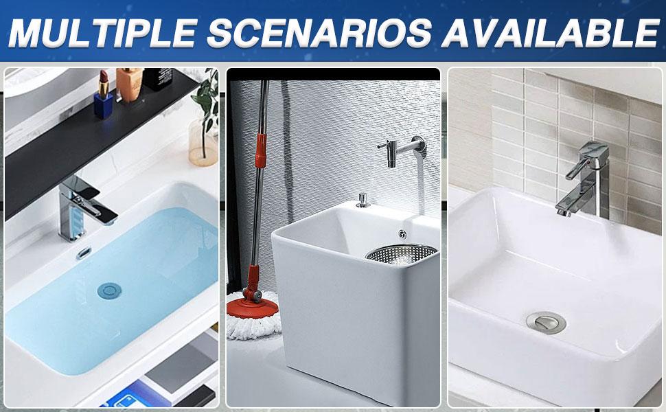 Stainless Steel Modern Anti-Odor Bathroom Sink Stopper with Bouncing Core & Brass Pop-Up Drain Plug for Bathtub Home Goods ，universal bathtub drain stopper，bathroom sink strainer High Pressure Shower Handheld Shower Head