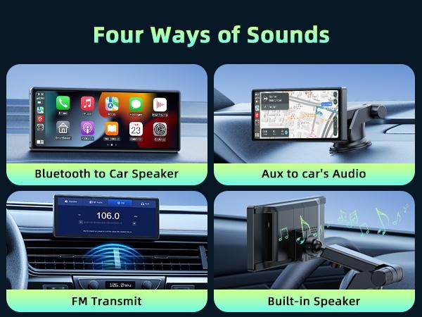 【SpringGlowUp】LAMTTO 9.26-Inch Wireless CarPlay Screen — Compatible with Apple CarPlay and Android Auto, Supports GPS Navigation, AirPlay, and Touchscreen Dashboard for In-Car Navigation and Entertainment