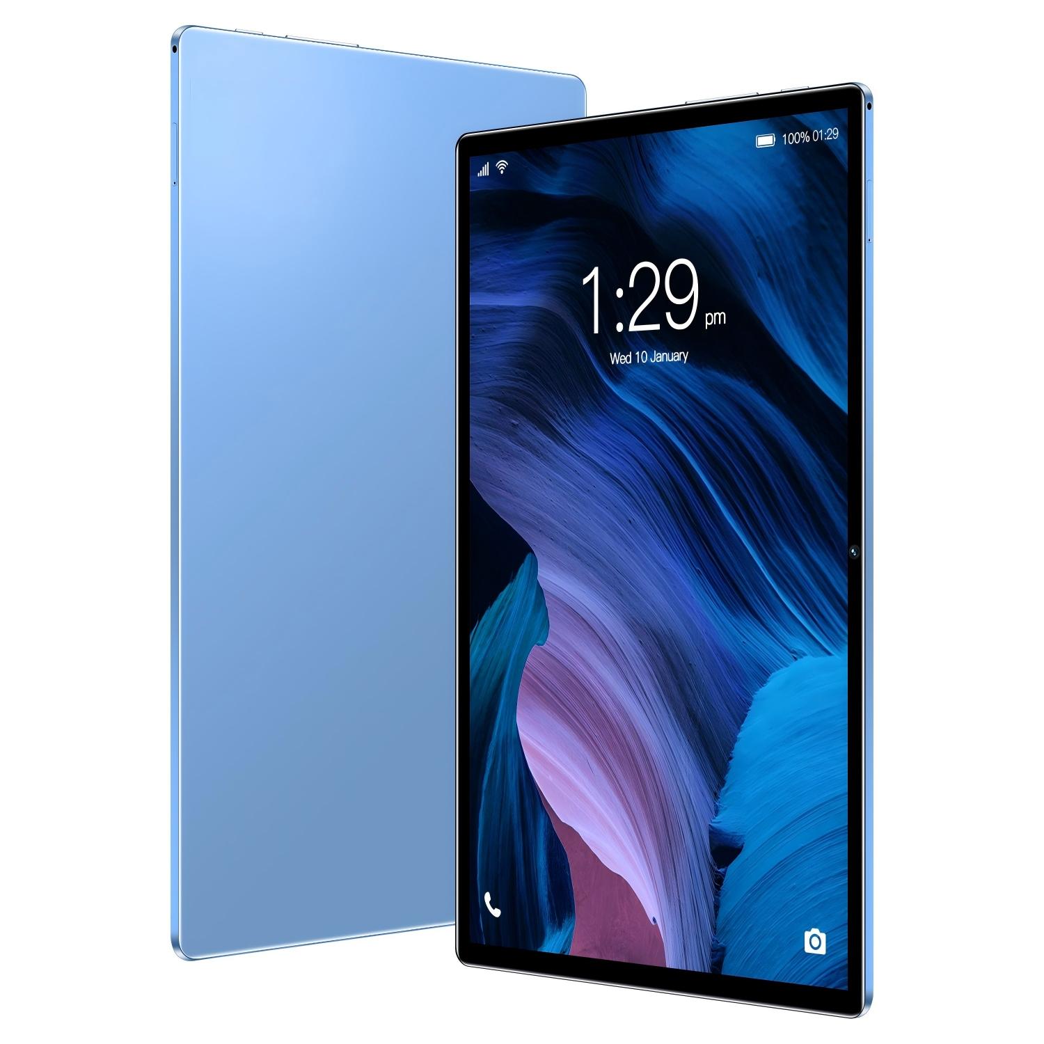 10.1 Inch Android 14 Tablet PC, 8GB RAM (4GB + 4GB Extend), 128GB Storage (64GB + 64GB Extend), Dual Cameras, Keyboard Included, Tablet With Keyboard