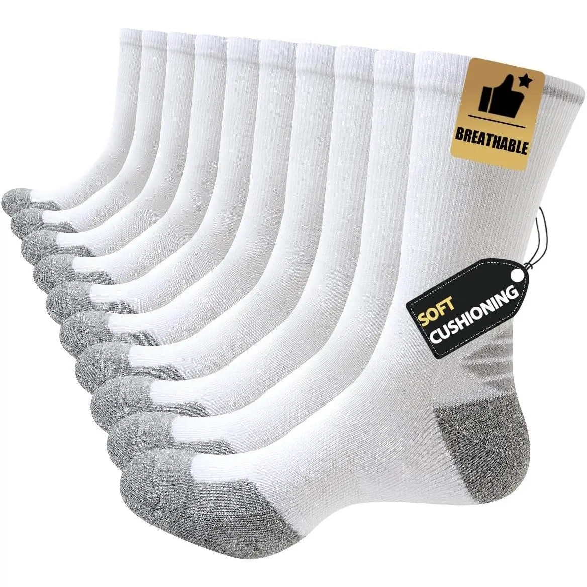 White(5 Pairs)