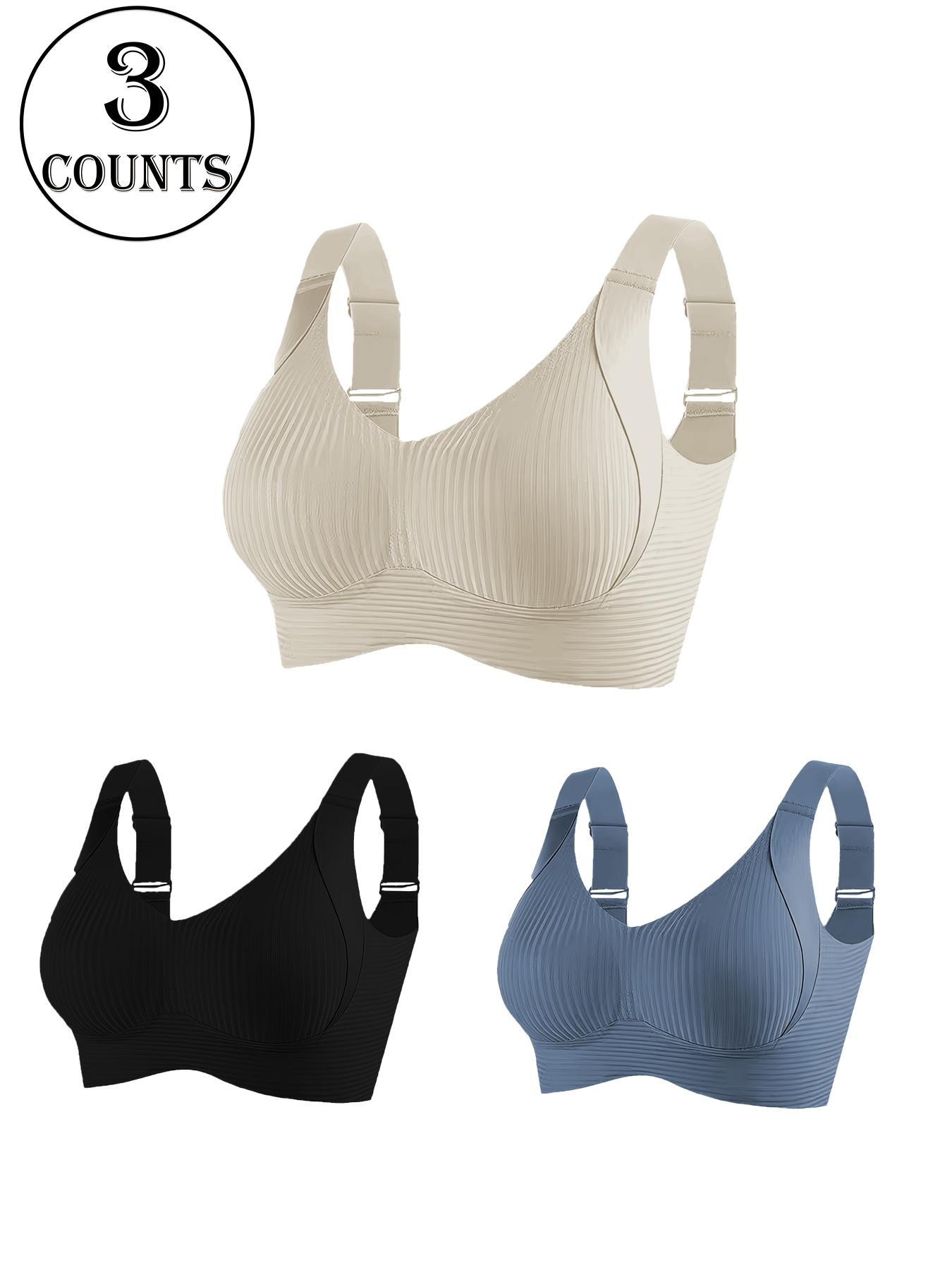 Women's Wireless Bralette Bra Set, Comfortable Breathable Soft Underwear, Daily Wear, All-Seasons, 3/4/5 Pieces, Women's Bras