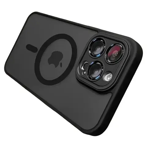 Luxury Magnetic Wireless Charging Phone Case for iPhone 18 17 16 15 14 13 12 11 Pro Max plus Matte Translucent Hard Pc Armor Shockproof Camera Lens Case