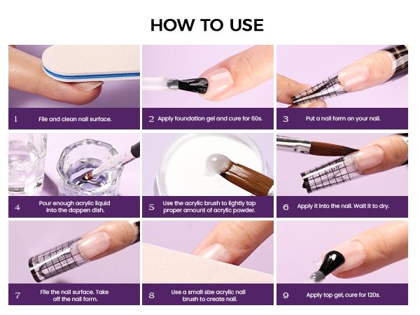 VANSISOS Acrylic Nail Master Kit | Complete Set with Nail Charms | Go Viral on TikTok with Salon-Worthy Nails in 10 Mins!