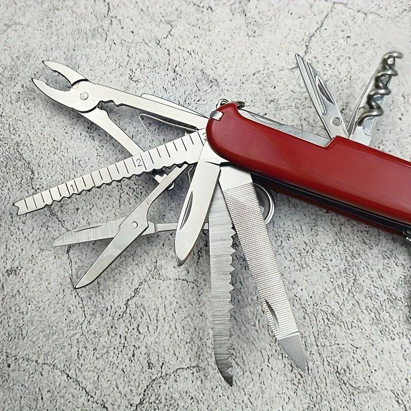 Ultimate Multi-Tool Kit,multi-purpose,tool, featuring a folding knife, screwdriver, bottle opener, scissors, and pliers. Perfect for camping, emergencies, and daily use. An ideal birthday and Valentine's Day gift for men, fathers, and husbands. Toolkit