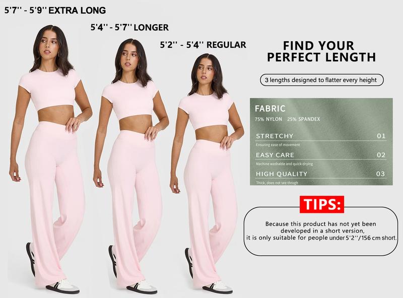 RICH BRIA Women‘s Casual Pants - High Waisted Loose-Fitting Casual Pants - Comfortable & Elastic Loose Pants with Stretchy Material - Straight Leg Hem