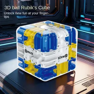 3D Maze Magic Cube Kids Labyrinth Creative Puzzle Intelligence Cube Logical Thinking Stress Relief Educational Toys for Children