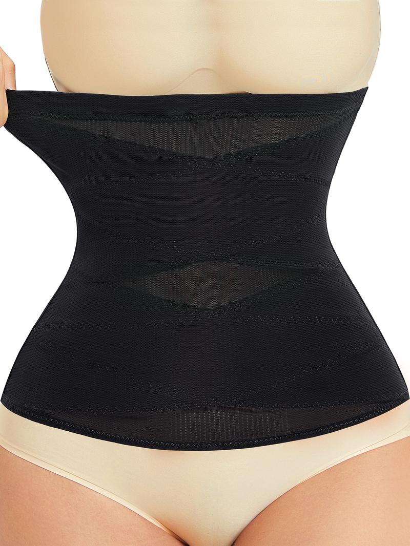 Women's Solid Color High Stretch Waist Trainer, Breathable Comfortable Tummy Control Shaper, Waist Cincher for Women