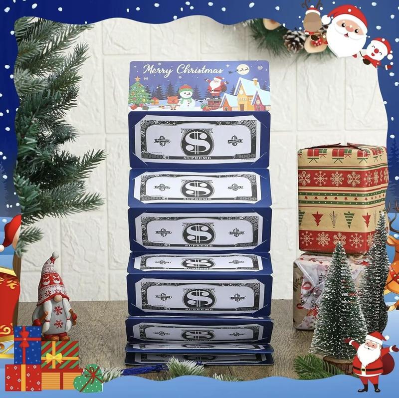 6 & 12 Pack Christmas Red Envelopes for Gift Cards – Festive Envelopes for Holiday Gifts, Santa & Snowflake Design, 6&12 Pack