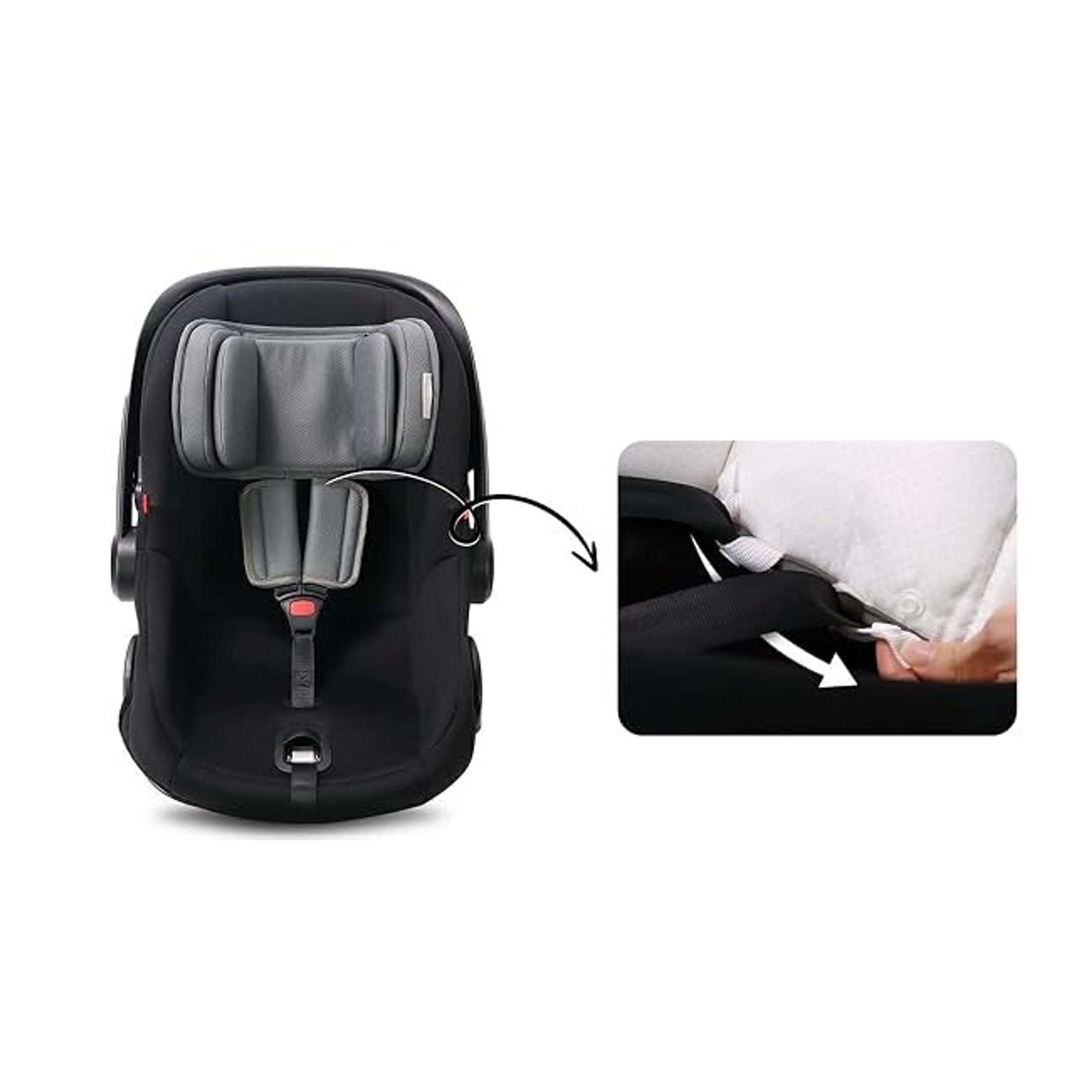 Infant Insert Compatible with Doona, Graco, Britax, Chicco, Evenflo Car Seat, Adjustable Baby Head Body Support Cushion for Newborn to Toddler, Fits Infant Car Seat and Stroller (Gray)Gift
