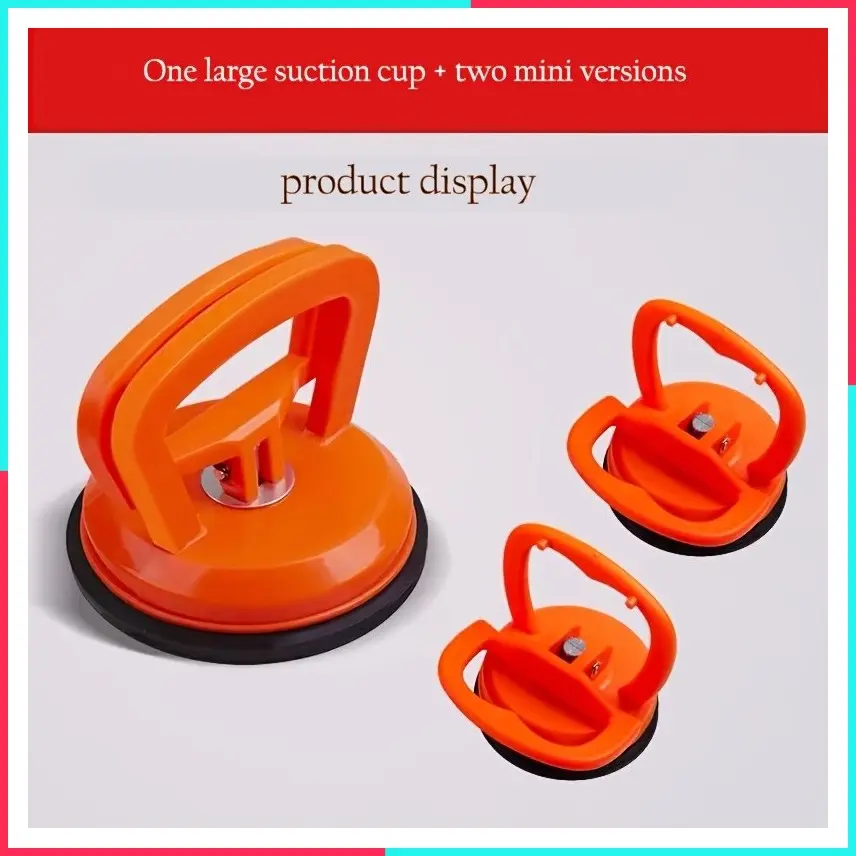 3pcs Multi-functional Car Suction Cups, Car Dent Repair Tool, Ceiling Decoration Tool, Glass And Tile Lifter, Strong Suction, 1 Large + 2 Small