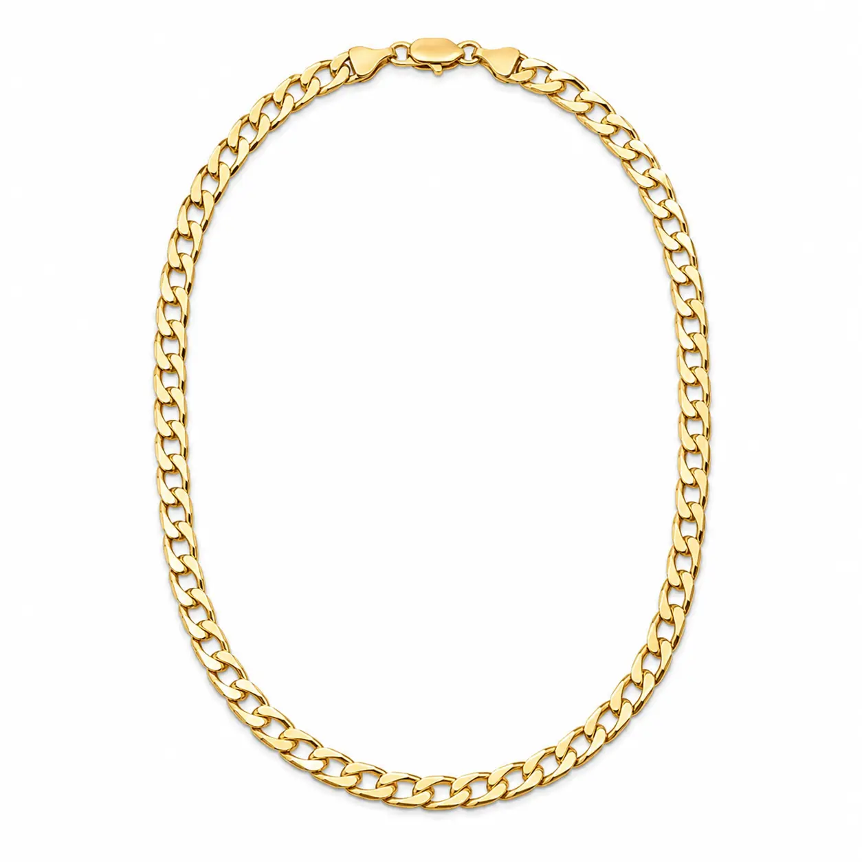Cuban Gold Chain Necklace, Fashion Versatile Costume Jewelry for Daily Wear & Party, Ideal Gift for Friends