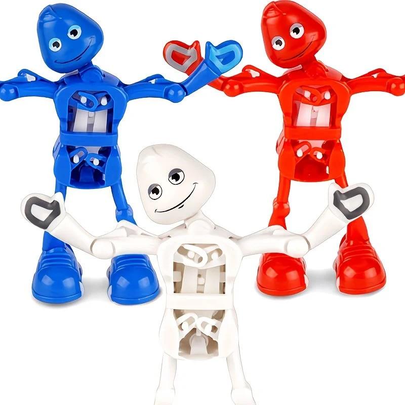 1pc Realistic Dancing Robot, Wind-Up Spring Design, Funny Split Pose, Fun Swinging Ornament, Creative Holiday Gift