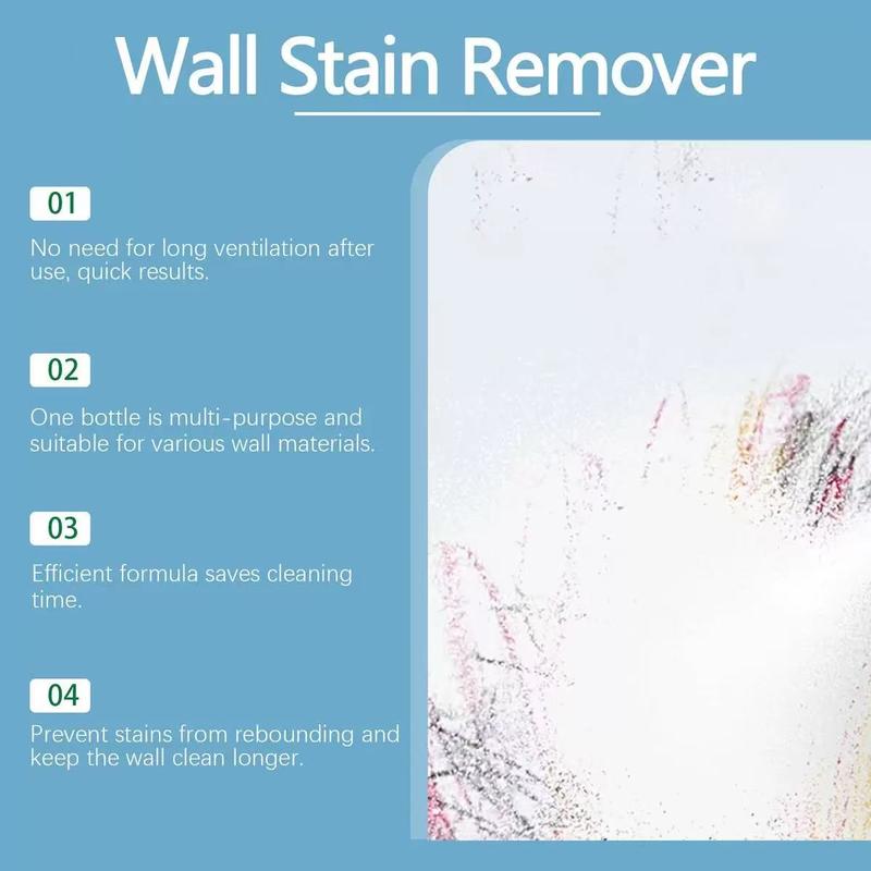 Jaysuing Wall Stain Remover, Stain Treater Spray, Water Marks Cleaner for Bathroom & Kitchen Walls, Effective Mold Cleaning Solution for Home Use, Cleaner Liquid