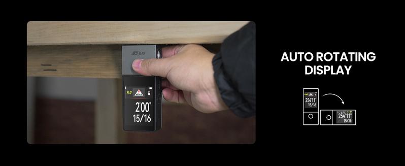 Mileseey D9 Pro 330Ft Professional Laser Measurement Tool, equipped with an IPS touchscreen interface, point-to-point measurement, live angle display, APP sync support, and a laser measuring tool with a visual aligning indicator. Rechargeable Range Finder Mileseey D9 Pro 330Ft Professional Laser Measurement Tool, equipped with an IPS touchscreen interface, point-to-point measurement, live angle display, APP sync support, and a laser measuring tool with a visual aligning indicator. Rechargeable Range Finder