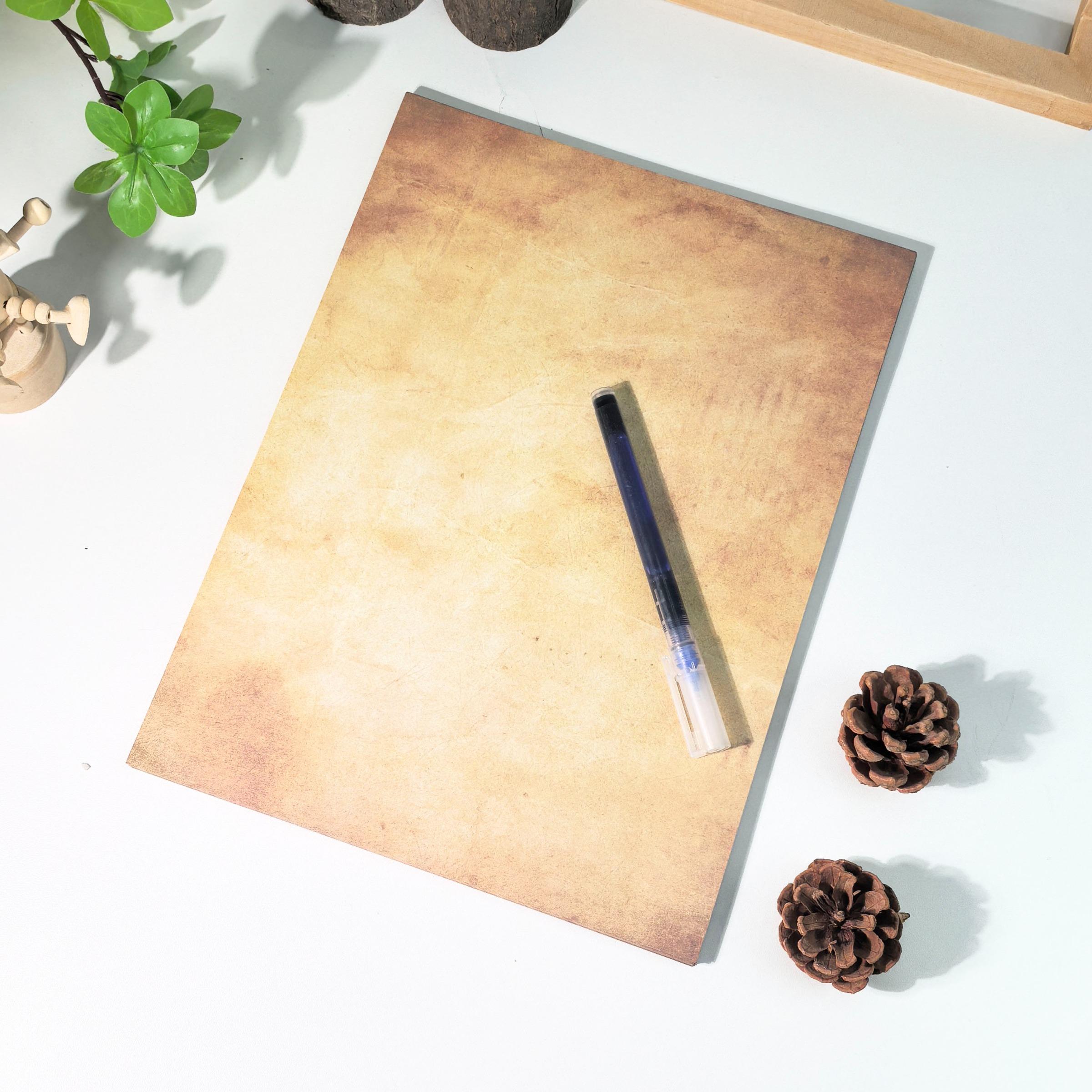 50 Sheets A4 Vintage Print Paper, Office Use, Greeting Cards, DIY Crafts, Holiday Stationery, Smooth Durable Writing Paper