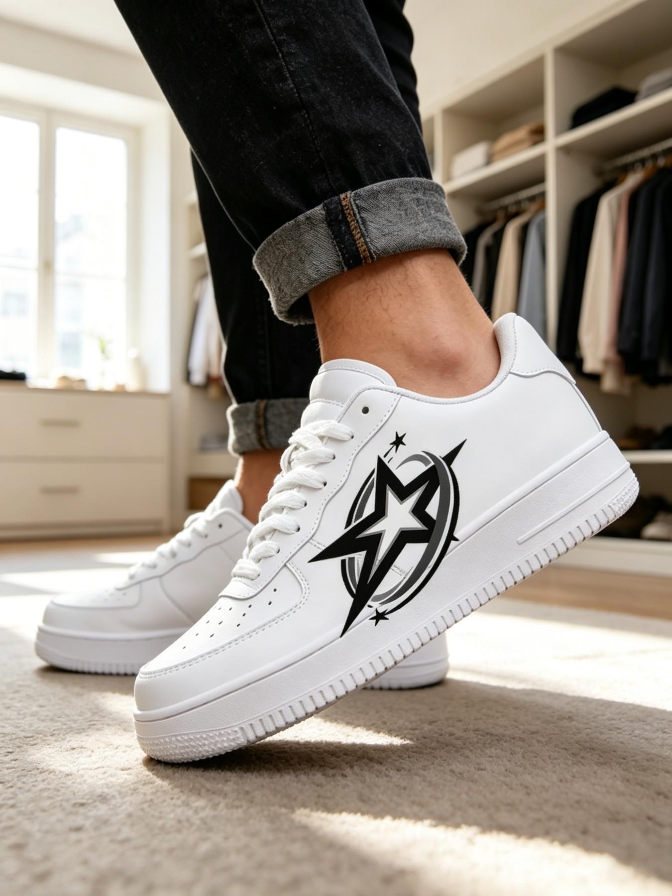 Custom A29 Art Graffiti Sneakers, Style Student Versatile Sports Shoes, Trendy and Comfortable Footwear for Daily Wear