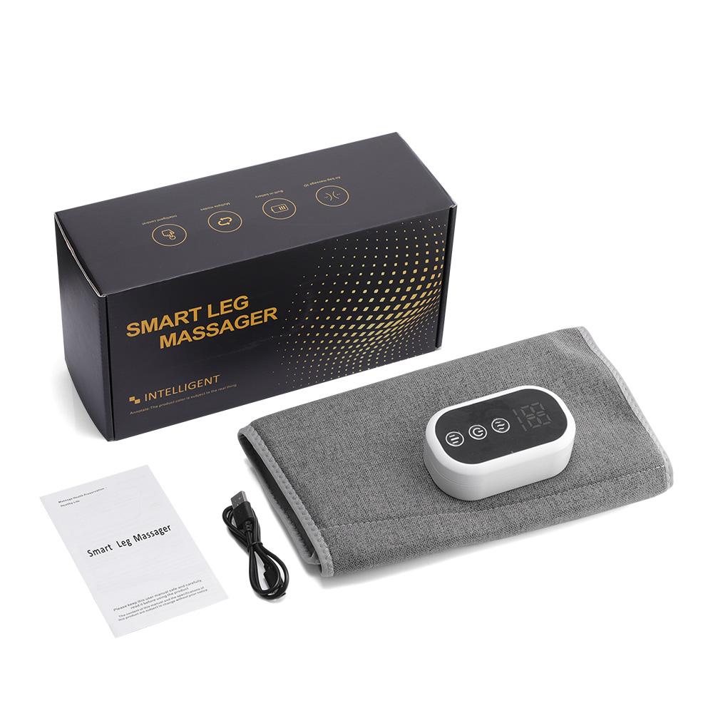 Leg Massager for Circulation, Airbags Hot Compress Calf Massager, 3 Modes 3 Gear Compression Massager, Leg Massage Tool for Muscle Relax, USB Rechargeable Massagers, Ideal Chrismas Gift