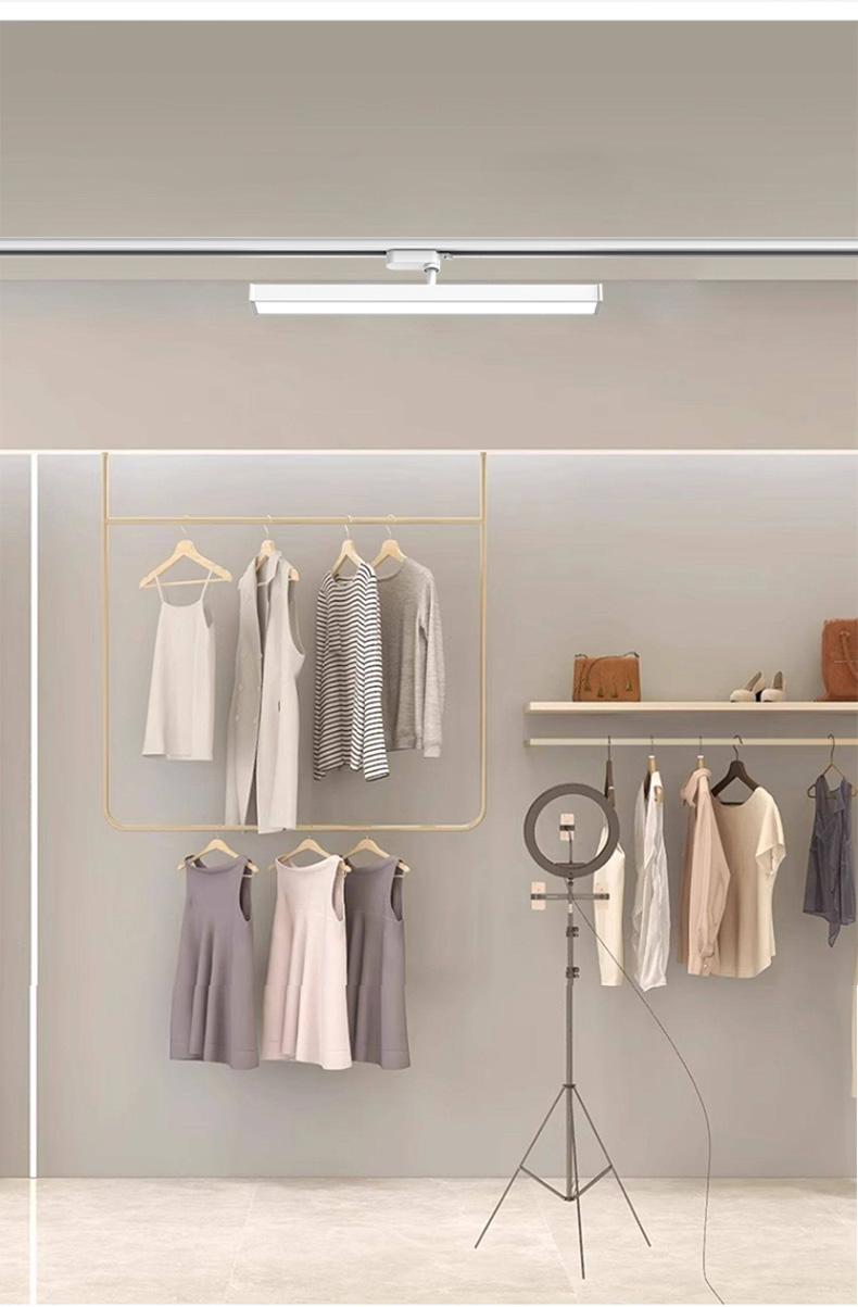 Adjustable Long Track Light LED Diffused Lighting Commercial Clothing Store Supermarket Rail Type Strip Lamp