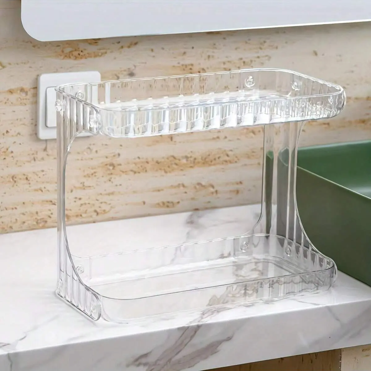 Tabletop Cosmetic Storage Box, Desktop Bathroom Skincare Organizer Rack, Space-Saving Makeup Container, Ideal for Home Organization