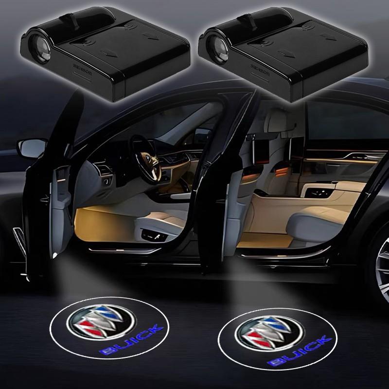 Car Door LED HD Welcome Courtesy Shadow Projector Lamp Logo Light For Buick Century Excelle XT Envision Excelle GT Verano Regal LaCrosse Park Avenue Envista GL8 Car Accessories