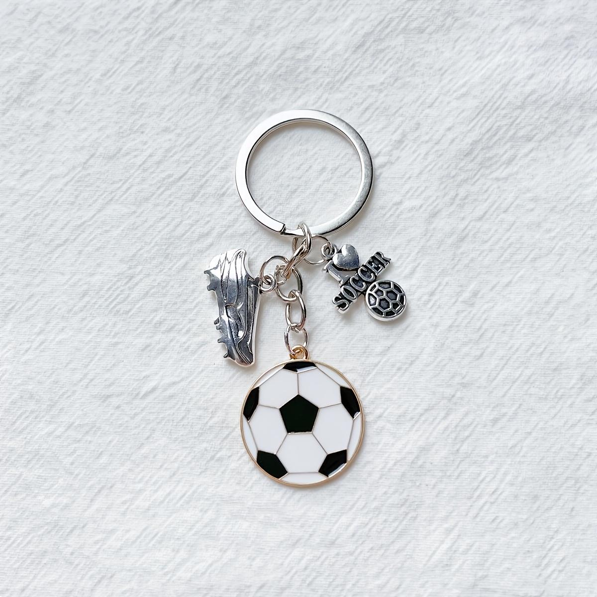 1PC Soccer Player Keychain， Men's Soccer Player Keychain - Soccer Ball Pendant Keyring - Fan Gift - Soccer Ball Men's Shoe Keychain，party decoration and gift