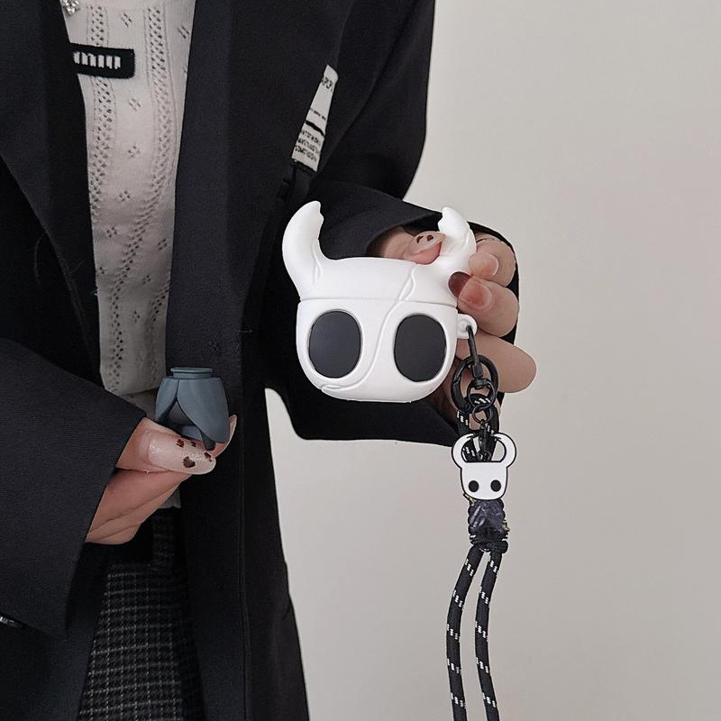 1 piece of The Hollow Knight headphone case,Detachable body,Cute wireless Bluetooth earphone case, drop resistant, durable and stylish accessory, suitable for AirPods pro3/1/2/3/4/pro/pro2(Different models may have different shapes) 1 piece of The Hollow Knight headphone case,Detachable body,Cute wireless Bluetooth earphone case, drop resistant, durable and stylish accessory, suitable for AirPods pro3/1/2/3/4/pro/pro2(Different models may have different shapes)