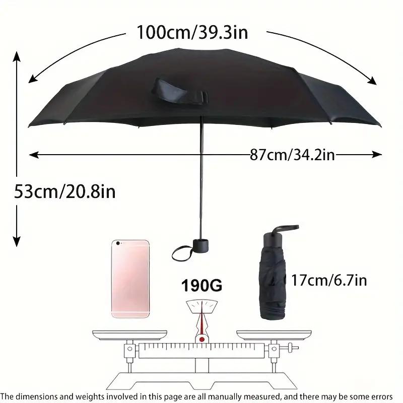 Small parasols umbrella portable pocket umbrella travel portable compact umbrella mini paraguas Very lightweight, suitable for outdoor travel to block sunlight (suitable for one person)