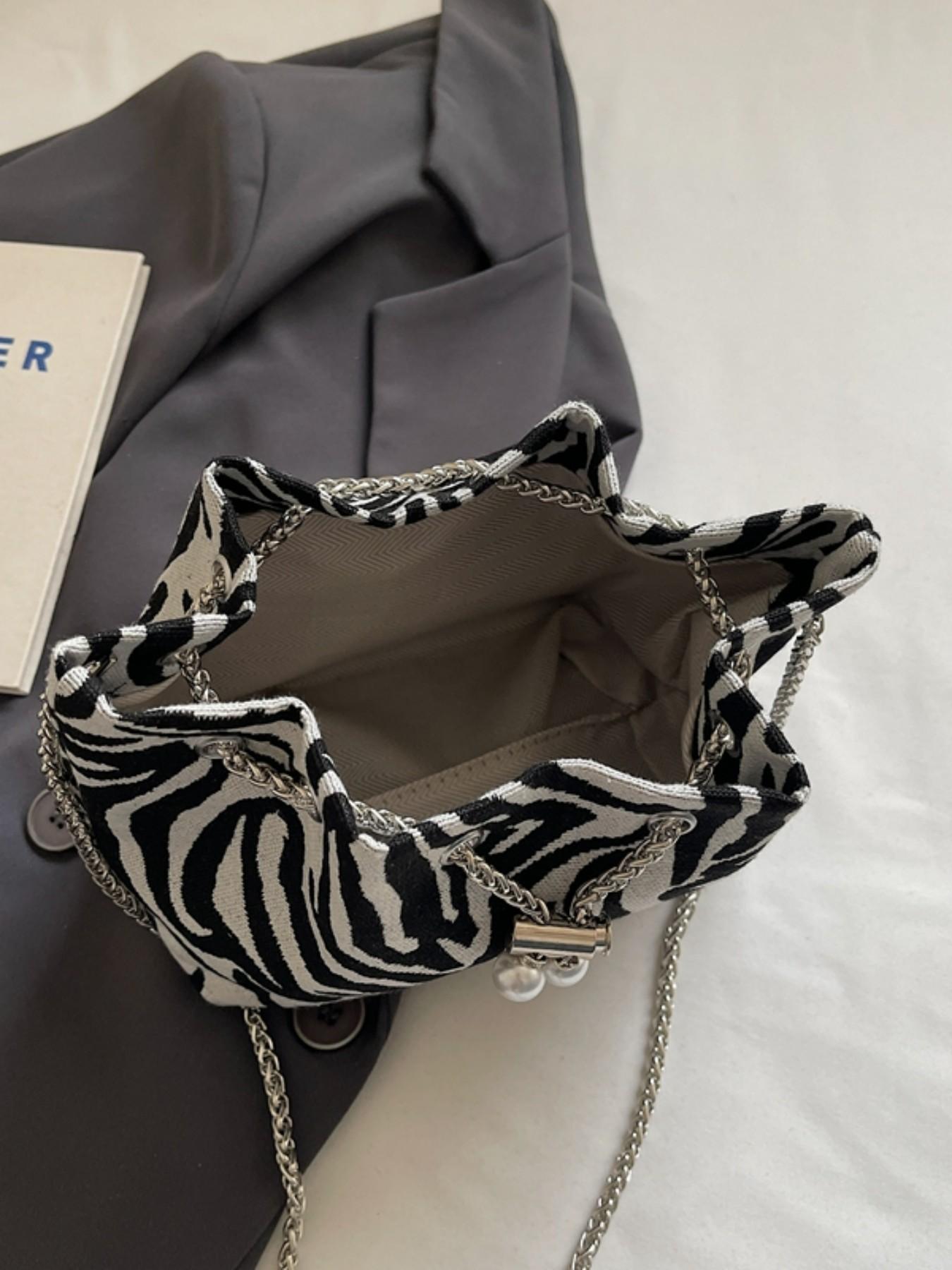 Elegant Floral Print Bucket Bag, Drawstring Design, Fashionable Crossbody Shoulder Bag, High-End Stylish Single Strap Bag