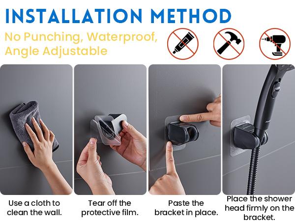 Ryamen Dual Shower Head Combo, 8'' High Pressure Rain/Rainfall Shower Head,5 Settings Adjustable Handheld Showers,with 15" Height Adjustable Slide Bar,Holder/Hose, Angle Adjustable, high pressure showerhead，tiktok shop showerhead