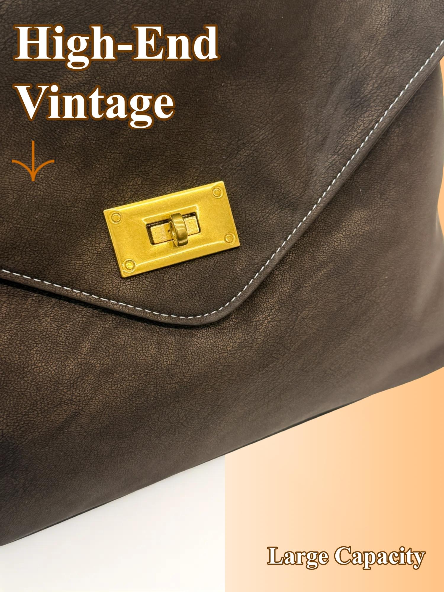 High-Value Retro Bag New Fashion Underarm Large Capacity Simple Casual Versatile Shoulder Bag for Women, Stylish and Trendy Design