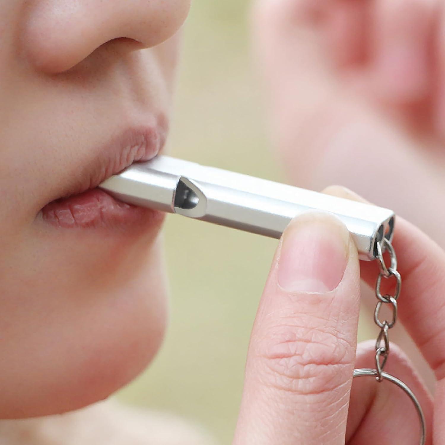 5 Pcs Emergency Survival Whistle,Safety Whistle Survival,Super Loud Emergency Survival Whistle with Keychain Whistle Hiking Accessories for Outdoors,Mountaineering,Boating and Signalling