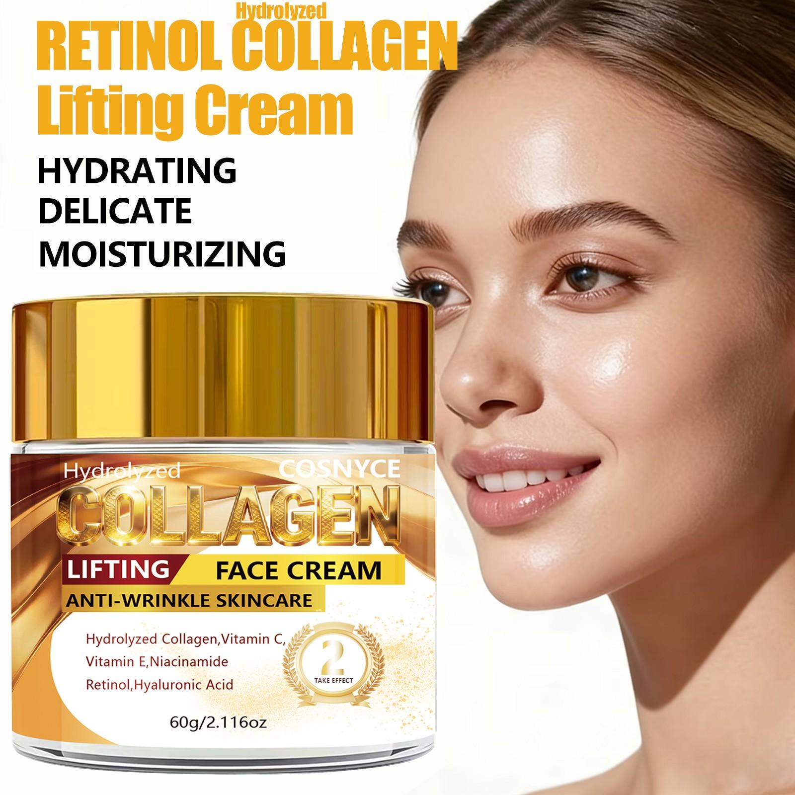 Retinol Care Cream, Luxurious Moisturizing Nourishing, Sensitive Skin Choice, Dual Effect Summer, Soft Fine Skin, 60g