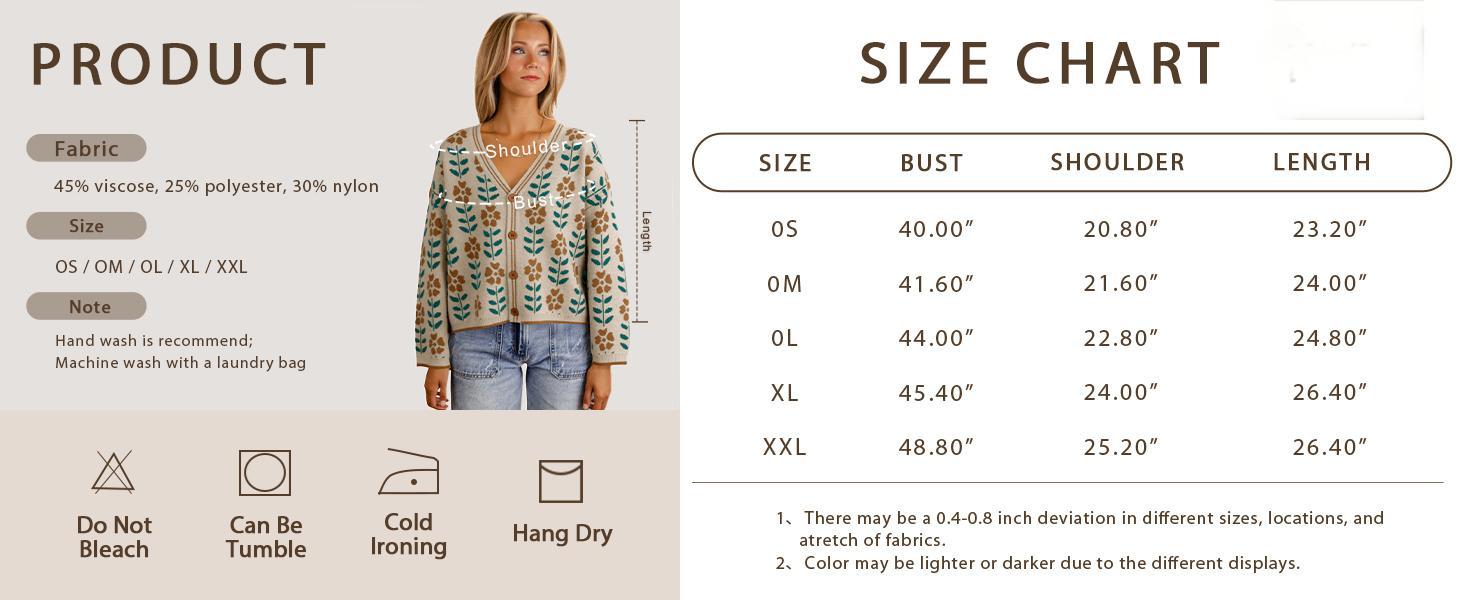 Imily Bela Womens Floral Print V Neck Cardigan Open Front Button Down Knit Sweater Long Sleeve Loose Fashion Tops Imily Bela Womens Floral Print V Neck Cardigan Open Front Button Down Knit Sweater Long Sleeve Loose Fashion Tops