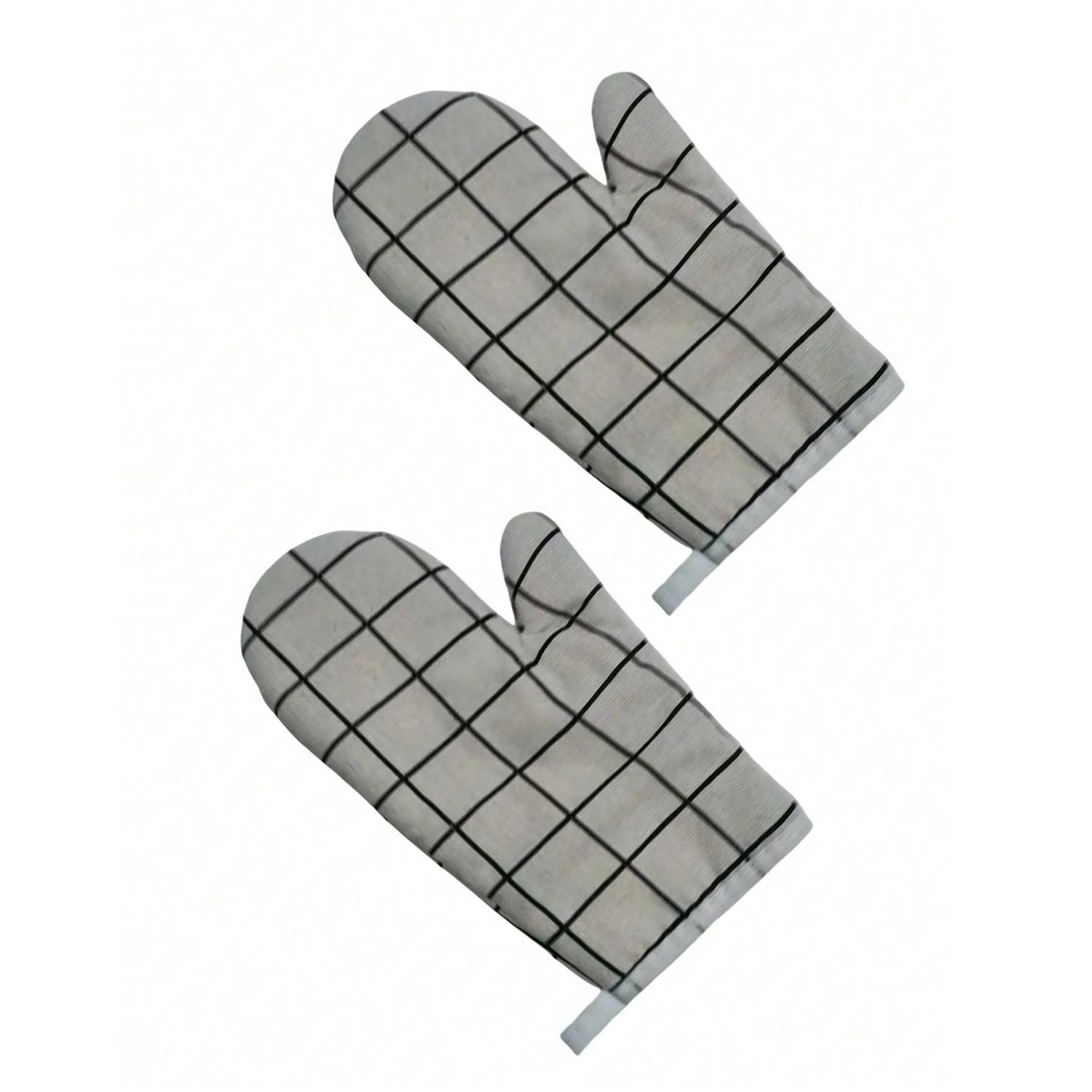 2pcs Heat-Resistant Gloves, Durable Oven Mitts for Microwave & Air Fryer, Ideal for Cooking Safety, Essential Kitchen Gear