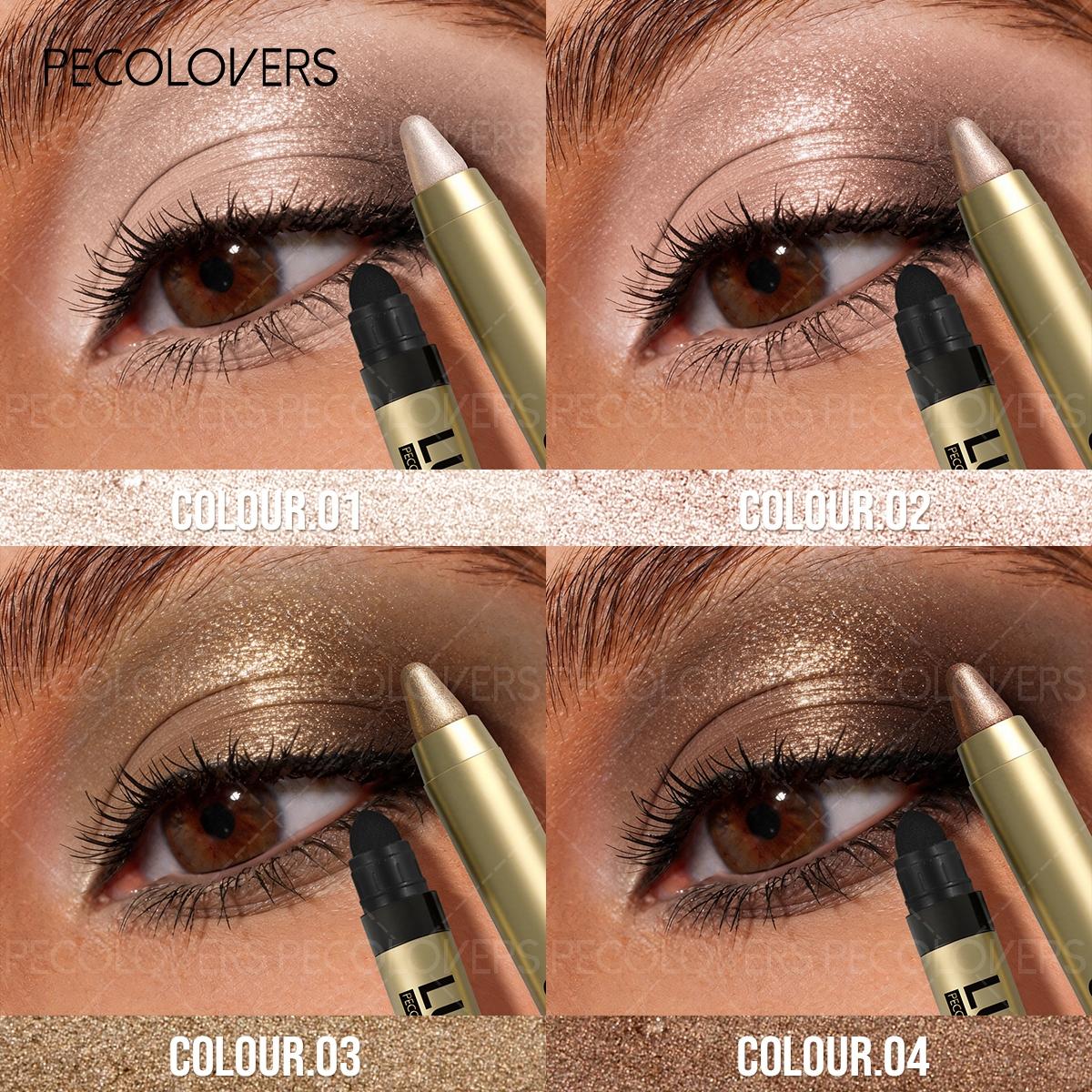 Double-ended Eyeshadow Pen, Eye Highlighter, Brightening Eyes, Long-lasting, Waterproof and Sweatproof, Eye Cosmetics, Eyeshadow Pencil, Eyeshadow Sticks