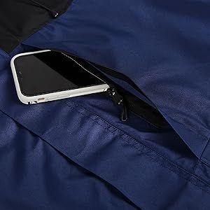 【RODEEL】704 Waterproof Rain Jacket w/ Foldable Hood Men Lightweight Breathable Waterproof Full Zip Hooded Jacket Durable Weatherproof Rain Coat Windbreaker For Outdoor Hiking Camping Fishing Boating Car Washing Construction Roofing Landscaping Gardening