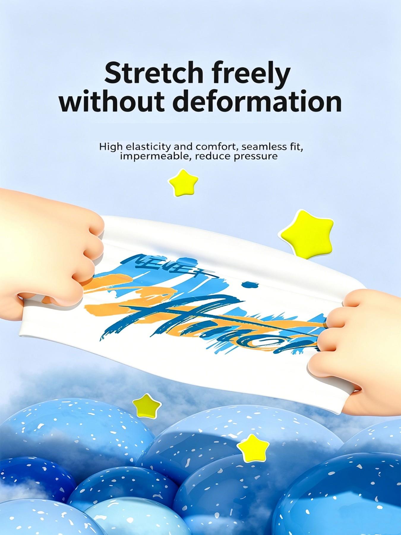 Adult Silicone Swim Cap, Large Size Sun Protection, Comfortable Fit, Unisex Professional Waterproof Training Hat, Ideal for Swimming