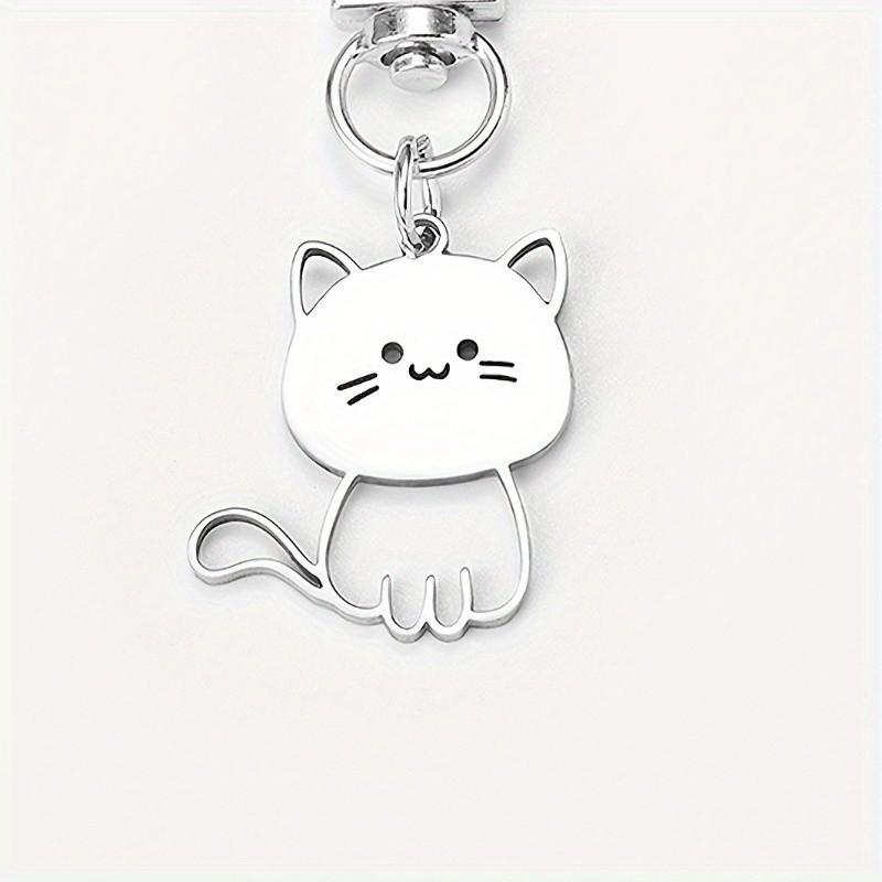 Cute Cat Keychain Set of 2, Cartoon Animal Keychains, Birthday Gift, Suitable for Daily Use and Outdoor Wear