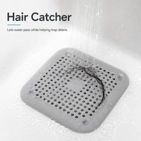 2 Counts Hair Filtration Filters, Sink Anti-Clog Filter, Bathtub Shower Floor Drain Plug, Kitchen Deodorant Plug, Bathroom Accessories, Hair Stopper for Bathtub Drain