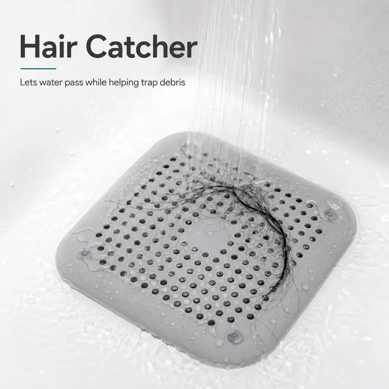 2 Counts Hair Filtration Filters, Sink Anti-Clog Filter, Bathtub Shower Floor Drain Plug, Kitchen Deodorant Plug, Bathroom Accessories, Hair Stopper for Bathtub Drain