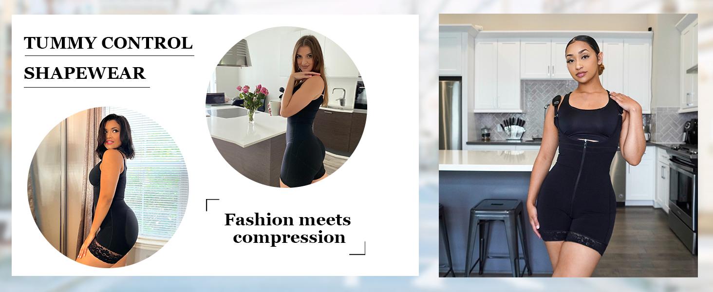 YIANNA Fajas Colombianas Shapewear for Women Tummy Control Shapewear Butt Lifter Bodysuit SpringStatements