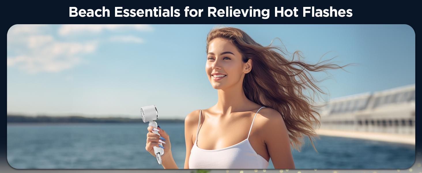 Portable Handheld Turbo Fan, 3 Gear Wind, Battery Operated, Up to 18 Working Hours, 3 IN 1 Hand Fan with Air Turbo Tech Cooling Fan for Outdoor Activities, Travel, Working,fathersdaygifts