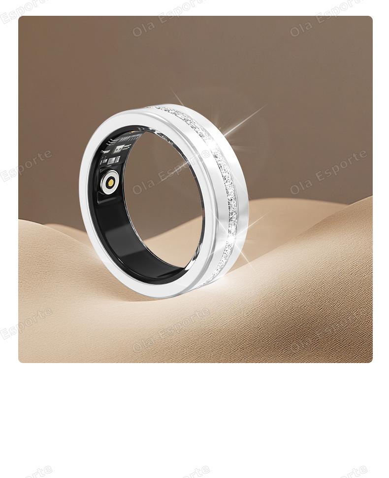 New Smart Ring Lady Heart Rate Sleep Health Monitor Menstrual cycle detection IP68 Waterproof Fashion Sport Rings Women Men