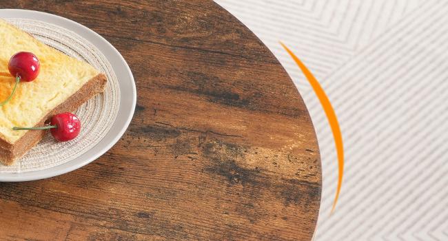 HOOBRO Round Bar Table, 35" Tall Pub Table, Cocktail Table with Base, Stable Counter Table with Non-Slip Base for Narrow Space, Bar Height Table for Kitchen, Easy to Assemble, Rustic Brown#SpringSale #BigSpringSale