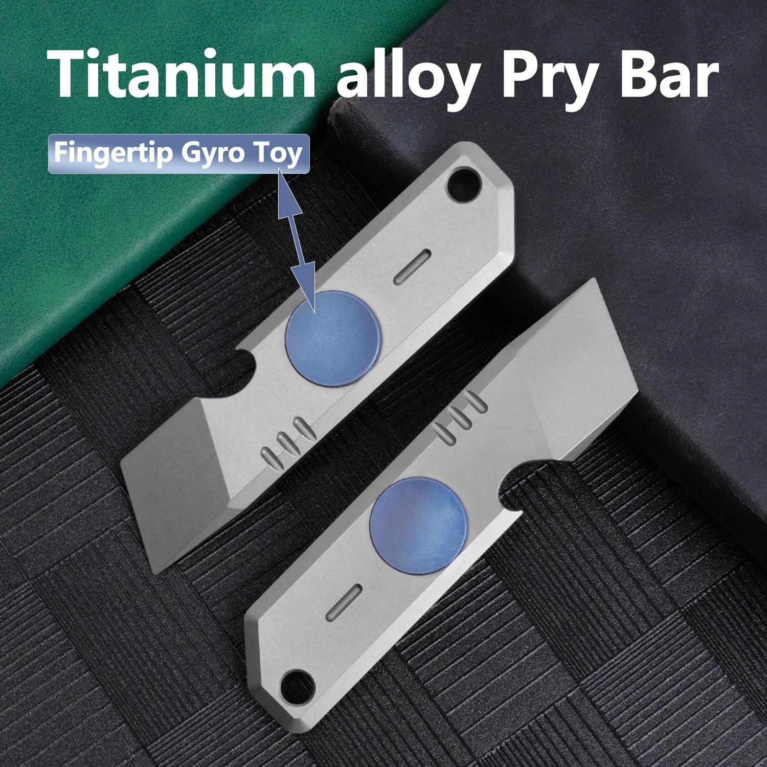 Edc Tool Set, 360 Degree Rotating Tc4 Titanium Pry Bar, Multi-Functional Edc Tools, Pocket Clip, Outdoor Camping Compact Daily Carry Tool, Multitool Set, Versatile Tools