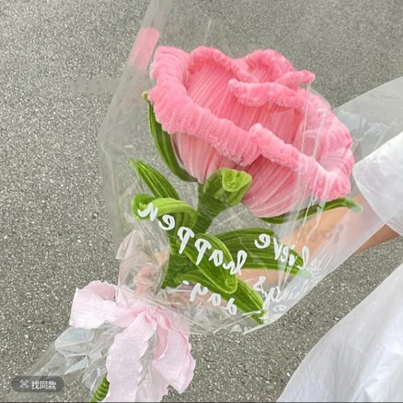 706-Piece Rose Flower Twisting Sticks Bouquet Set, Includes 300 Pipe Cleaners, 382 Flower Centers, Ideal for Christmas, Mother's Day and Graduations