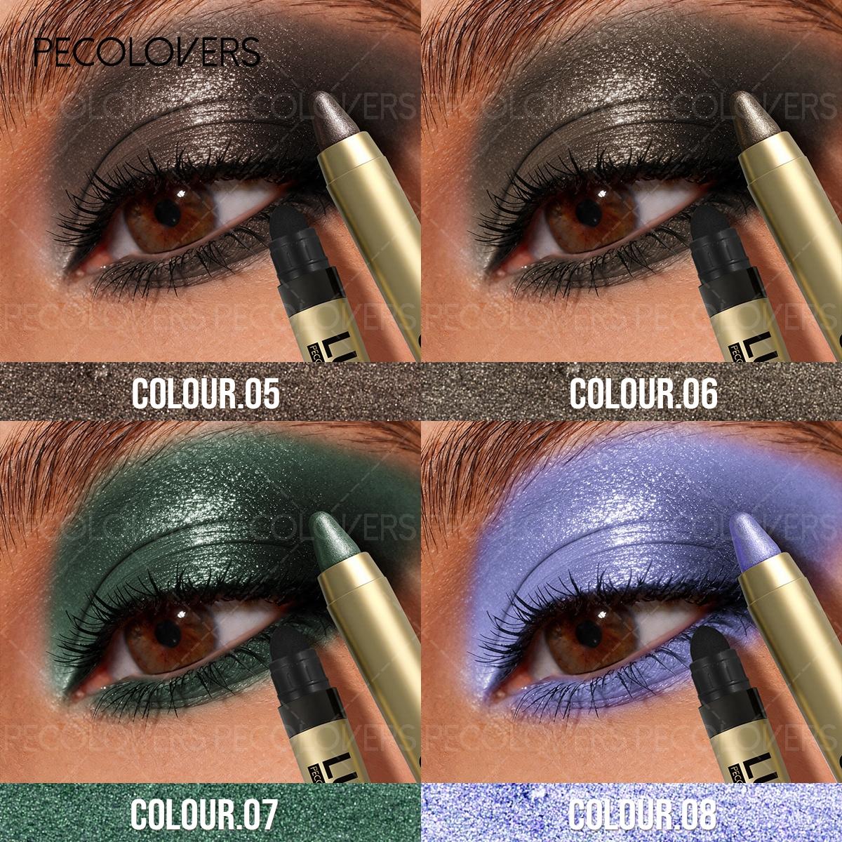 Double-ended Eyeshadow Pen, Eye Highlighter, Brightening Eyes, Long-lasting, Waterproof and Sweatproof, Eye Cosmetics, Eyeshadow Pencil, Eyeshadow Sticks